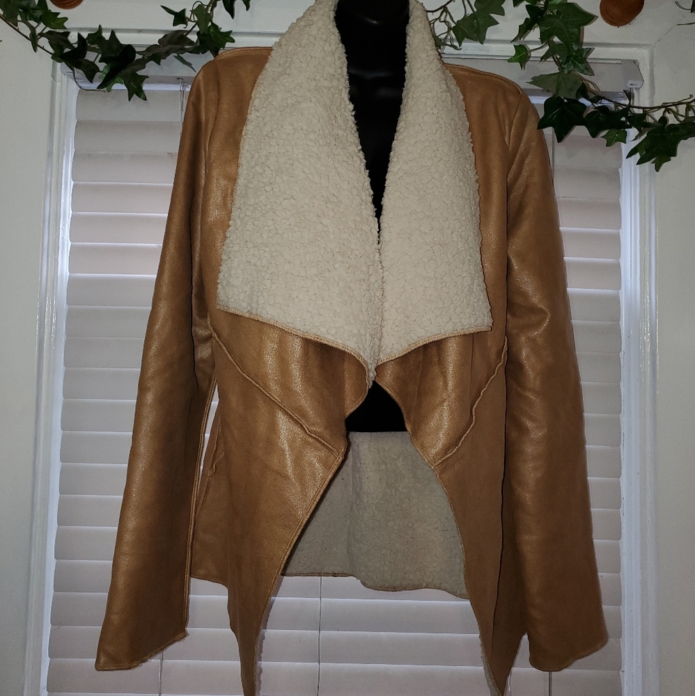 ⛄Taupe Sherling Jacket